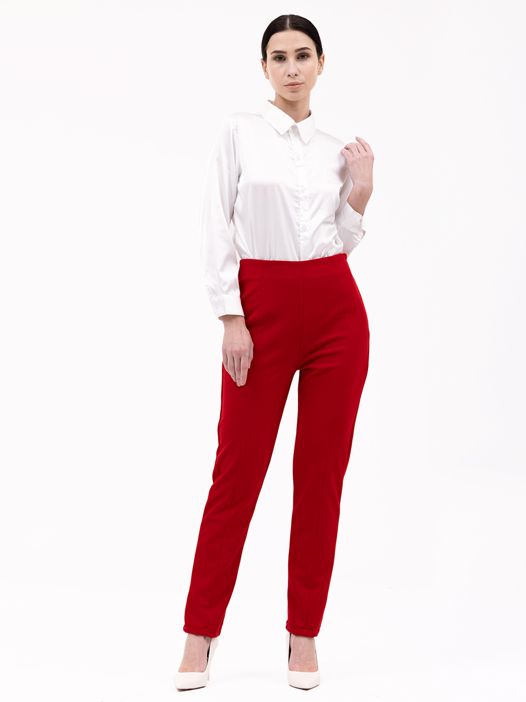 Formal Windsor Trousers Red -4